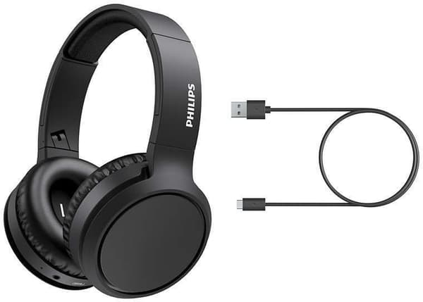 Philips H5205 -langattomat sankakuulokkeet, musta