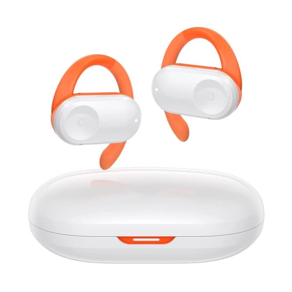 Avoimet korvakuulokkeet bluetooth-kuulokkeet 16,2 mm basso 50 h pitkä akunkesto ENC HD -puhelut Comfort Wear korvakoukut Kuulokkeet, oranssi