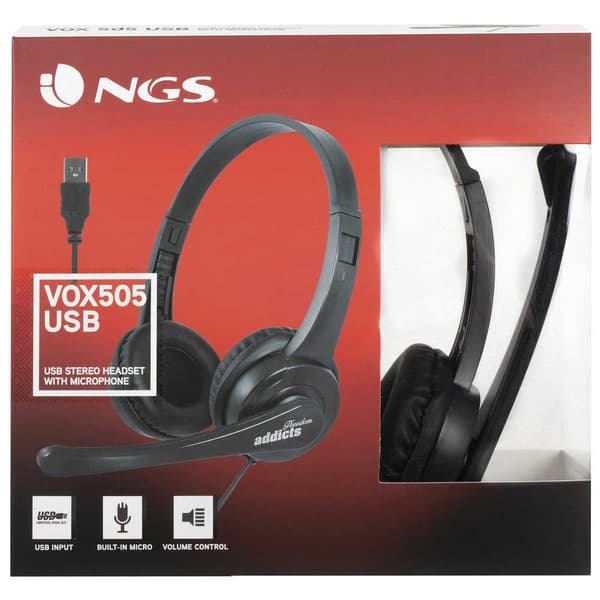 Ngs Vox505usb Hovedtelefoner Sort