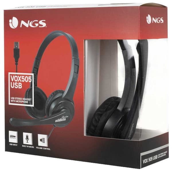 Ngs Vox505usb Hovedtelefoner Sort