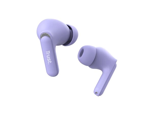 Trust Yavi - True wireless-hörlurar med mikrofon - inuti örat - Bluetooth - lila