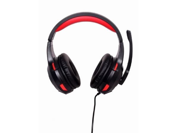 Gembird GHS-U-5.1-01, Kabel, Spela, 20 - 20000 hz, 400 g, Headset, Svart, Röd