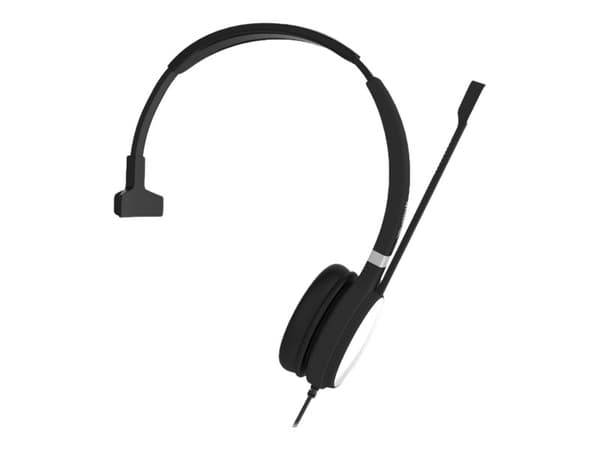Yealink UH36 Mono - Hodesett - on-ear - kablet - USB, 3,5 mm jakk - svart og sølv - Certified for Microsoft Teams