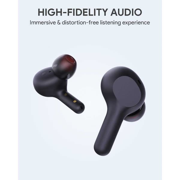 Aukey Ægte Trådløse Hovedtelefoner Ultra Compact Sort