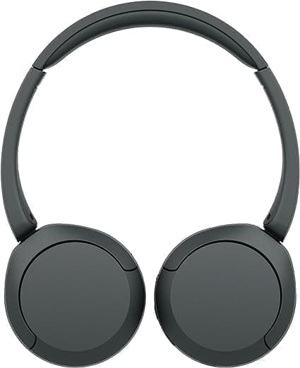 Sony WH-CH520 trådløse Bluetooth-hovedtelefoner - op til 50 timers batterilevetid med hurtig opladning, on-ear-stil - Sort (fornyet)
