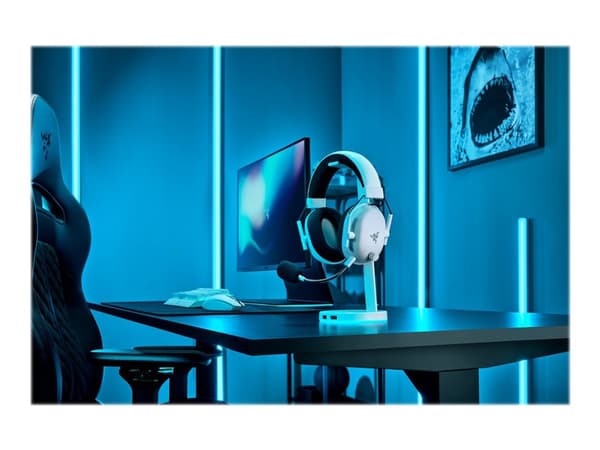 Razer BlackShark V2 Pro PlayStationille, langaton, 12–28000 Hz, peli, 320 g, kuulokkeet, valkoinen