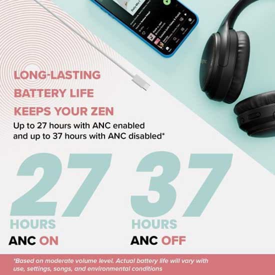 Creative Labs Zen Hybrid Hovedtelefoner Sort