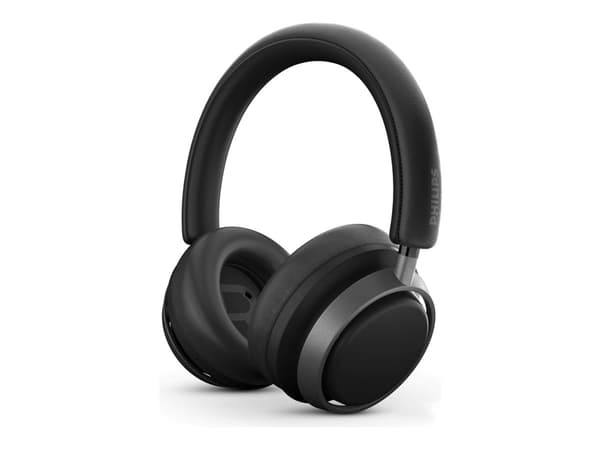 Philips Fidelio L4 - Hörlurar med mikrofon - fullstorlek - Bluetooth - trådlös - aktiv brusradering - 2,5 mm kontakt, USB - svart