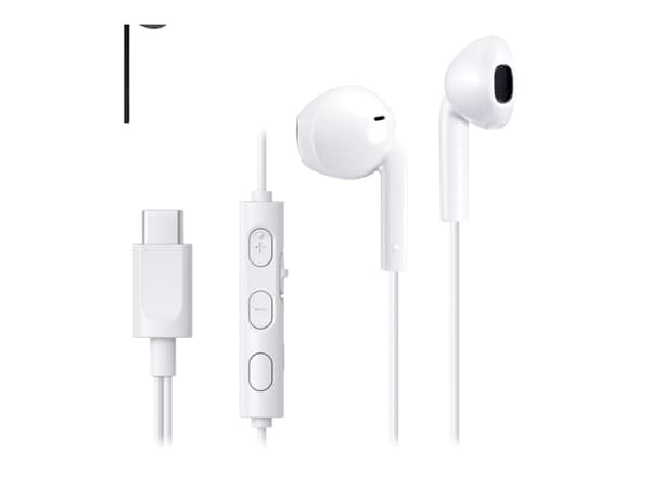 JVC Type C In Ear Wired White, Wired, Calls/Music, 16.6 g, Headphones, White