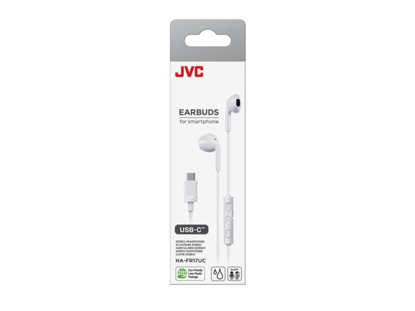 JVC Type C In Ear Wired White, Wired, Calls/Music, 16.6 g, Headphones, White