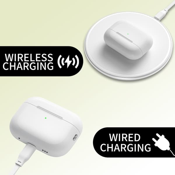 D03 För AirPods Pro 2 Ersättningsladdningsfodral Inbyggt 680mAh Batteri