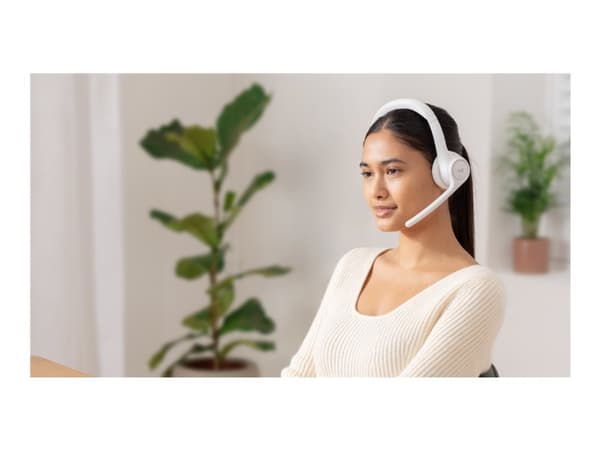 Logitech Zone 300 - Headset - på örat - Bluetooth - trådlös - offwhite