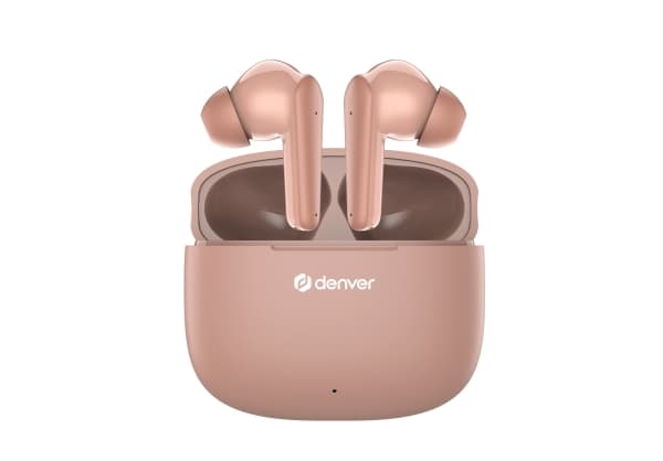 Denver TWE-48DR, True Wireless Stereo (TWS), 20 - 20000 Hz, Calls/Music, Headset, Rose