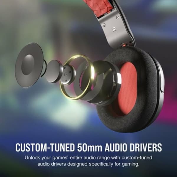 Kuulokkeet mikrofonilla Corsair HS35 v2 Musta
