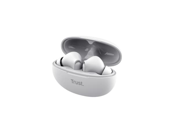 Trust Yavi, True Wireless Stereo (TWS), 20 - 20000 Hz, Calls/Music, 37 g, Headset, White
