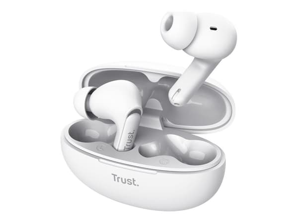 Trust Yavi, True Wireless Stereo (TWS), 20 - 20000 Hz, Calls/Music, 37 g, Headset, White