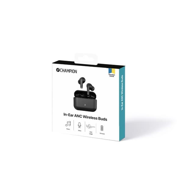 Champion Wireless Buds PRO ANC CHTW400 – Svart
