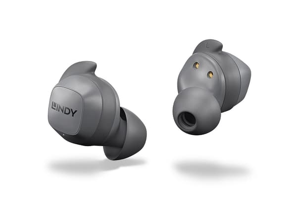 Lindy LE400W, Trådløs, Musikk/hver dag, 20 - 20000 Hz, 8 g, Hodesett, Grå