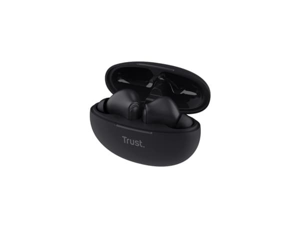 Trust Yavi - True wireless-hörlurar med mikrofon - inuti örat - Bluetooth - svart