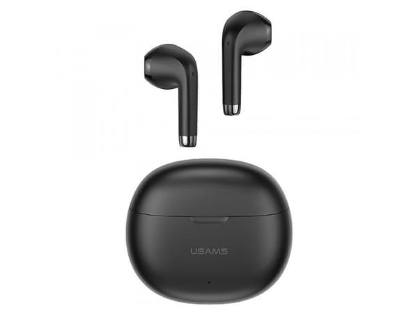 USAMS Bluetooth 5.3 TWS Rhymbo Series hodetelefoner trådløs svart/svart BHUYO01 (US-YO17)