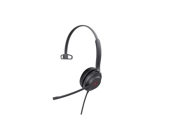 Yealink UH37 Mono - Hodesett - on-ear - kablet - USB - lydisolerende - svart - Optimert for UC