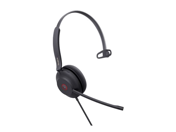 Yealink UH37 Mono - Hodesett - on-ear - kablet - USB - lydisolerende - svart - Optimert for UC