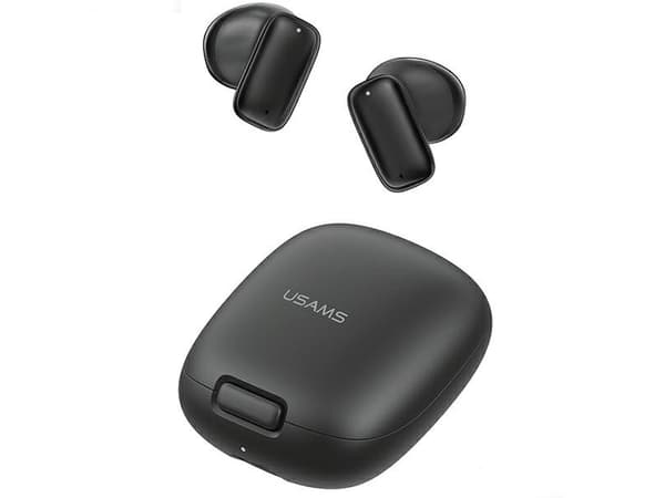 USAMS Bluetooth 5.3 TWS ID-serien trådløse hodetelefoner svart/svart BHUID01 (ID25)