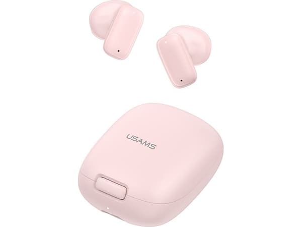 USAMS Bluetooth 5.3 TWS ID-serien trådløse hodetelefoner rosa/rosa BHUID04 (ID25)