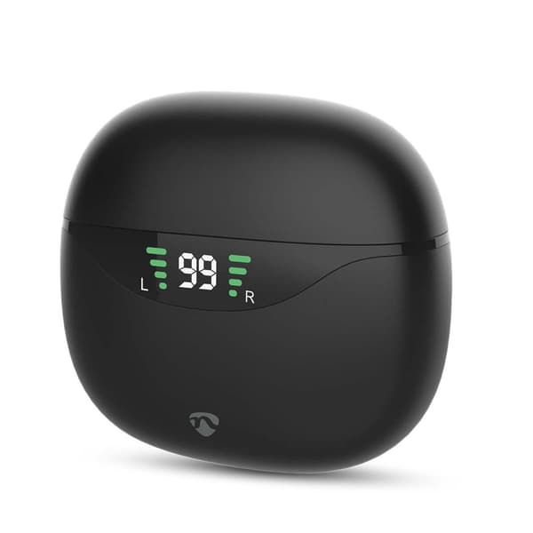 Nedis Fullt Trådlösa hörlurar | ANC (Active Noise Cancelling) | Bluetooth® | Maximal batteritid: 30 timmar | Tryck på Kontroll | Batteri hölje | Trådl
