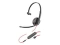 Miniatyrbild 1 av 4: Poly Blackwire C3215 - Blackwire 3200 Series - headset - på örat - kabelansluten - USB-C, 3,5 mm kontakt - svart - Skype-certifierat, Cisco Jabber-ce
