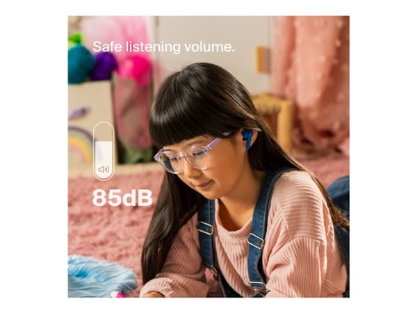 Belkin SoundForm Nano 2 for Kids - True wireless-hodetelefoner med mikrofon - i øret - Bluetooth - blå