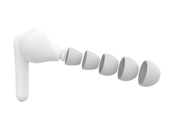 Belkin SoundForm Nano 2 for Kids - True wireless-hörlurar med mikrofon - inuti örat - Bluetooth - vit