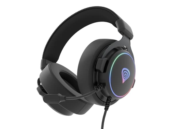 Genesis NEON 764/7.1/USB/Kablet/Stativ/Sort spillhodesett