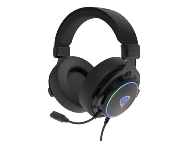 Genesis NEON 764/7.1/USB/Kablet/Stativ/Sort spillhodesett