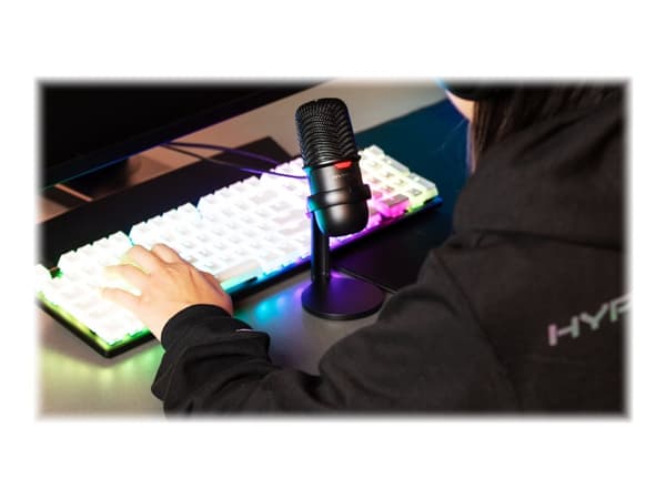 HyperX SoloCast, innebygd mikrofon, -6 dB, 20 - 20000 Hz, 16 bit, 48 kHz, kondensator