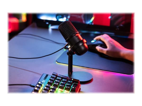 HyperX SoloCast, innebygd mikrofon, -6 dB, 20 - 20000 Hz, 16 bit, 48 kHz, kondensator