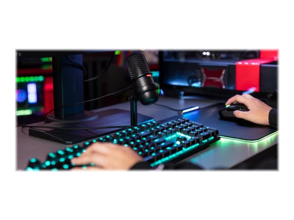 HyperX SoloCast, innebygd mikrofon, -6 dB, 20 - 20000 Hz, 16 bit, 48 kHz, kondensator