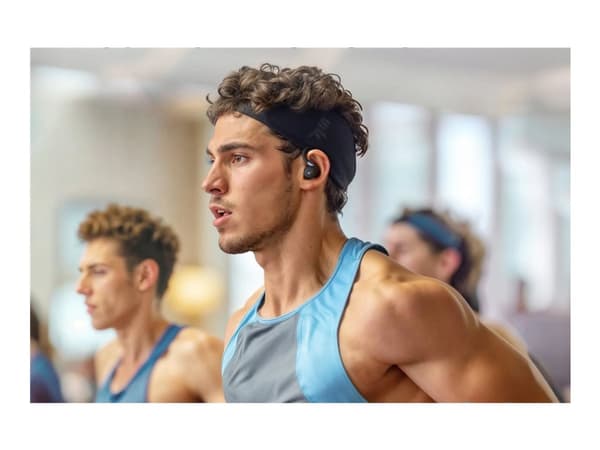 Soundcore Sport X20 - True wireless-hodetelefoner med mikrofon - i øret - over-øret-montering - Bluetooth - aktiv støydemping - svart