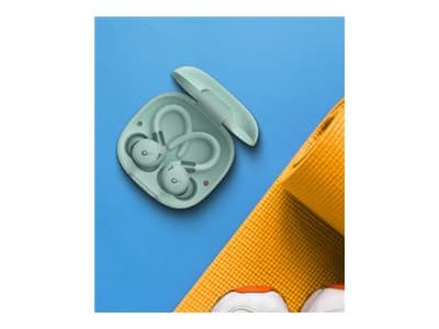 Soundcore Sport X20 - True wireless-hodetelefoner med mikrofon - i øret - over-øret-montering - Bluetooth - aktiv støydemping - grønn