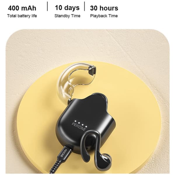 WEKOME Bluetooth Headset Semi-in-Ear trådløse hovedtelefoner - Beige