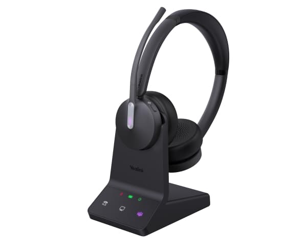 Yealink WH64 Dual - Hodesett - on-ear - DECT / Bluetooth - trådløs - Certified for Microsoft Teams