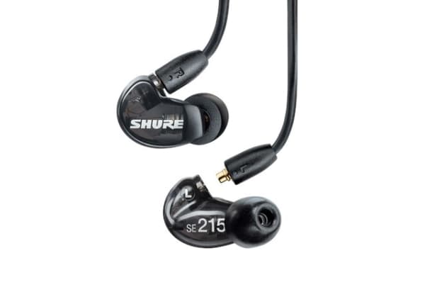 Shure AONIC 215 - In-ear-kuulokkeet, joissa on yksi kaikuanturi ja 3,5 mm:n kaapeli (musta)