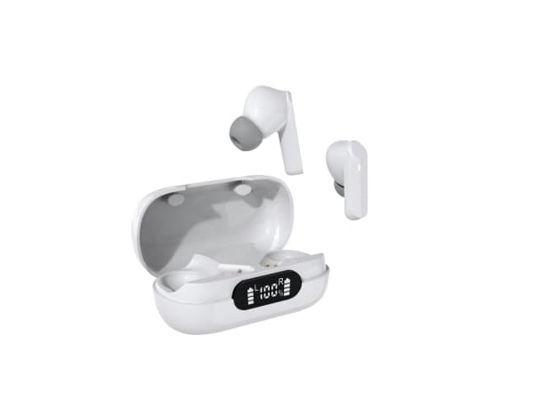 DENVER - True wireless-hodetelefoner med mikrofon - i øret - Bluetooth