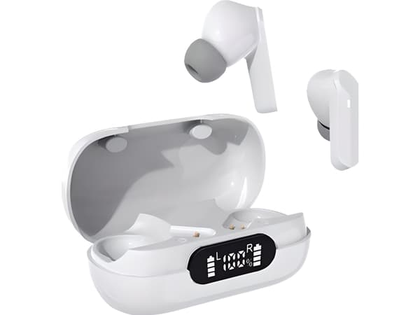 DENVER - True wireless-hodetelefoner med mikrofon - i øret - Bluetooth