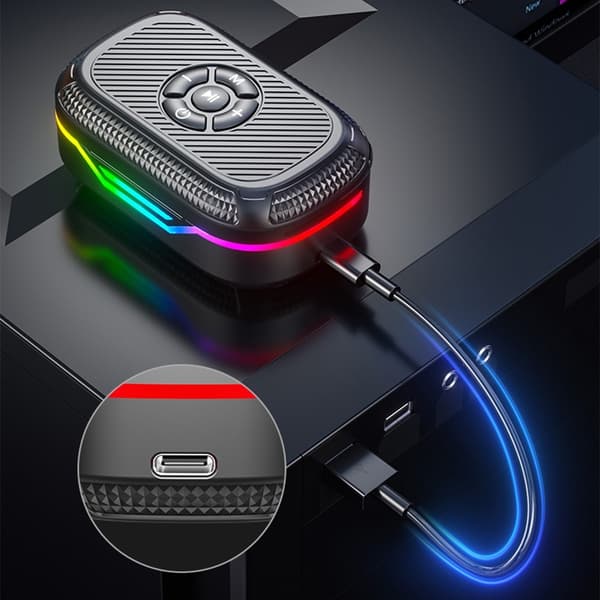 MP3 Langattomat Bluetooth-kuulokkeet RGB Clip-On Earbud Headset