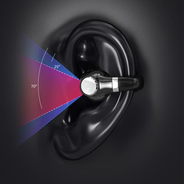 MP3 Langattomat Bluetooth-kuulokkeet RGB Clip-On Earbud Headset