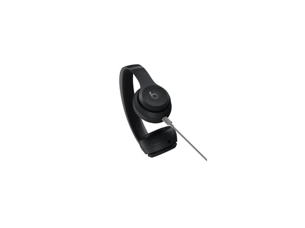 Beats Solo 4 - Kuulokkeet mikrofonilla - on-ear - Bluetooth - langaton - 3,5 mm:n liitin, USB-C - melua eristävä - mattamusta
