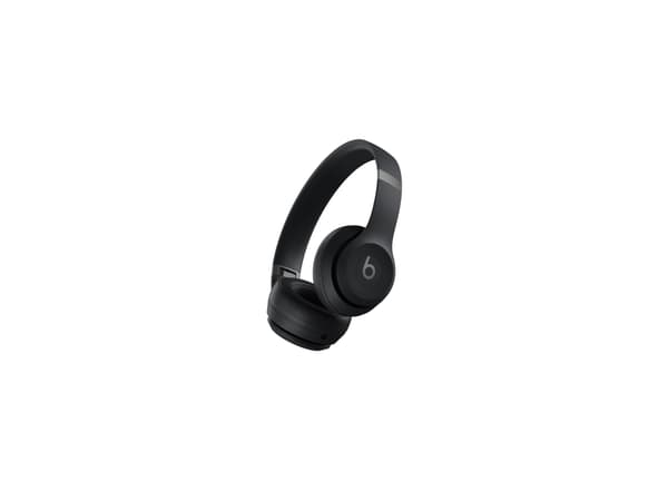 Beats Solo 4 - Kuulokkeet mikrofonilla - on-ear - Bluetooth - langaton - 3,5 mm:n liitin, USB-C - melua eristävä - mattamusta