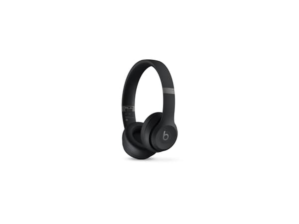 Beats Solo 4 - Kuulokkeet mikrofonilla - on-ear - Bluetooth - langaton - 3,5 mm:n liitin, USB-C - melua eristävä - mattamusta