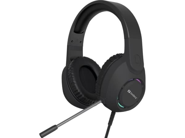 Sandberg BossBlaster USB-kuuloke, langallinen, peli, 20 - 20000 Hz, 240 g, kuulokkeet, musta
